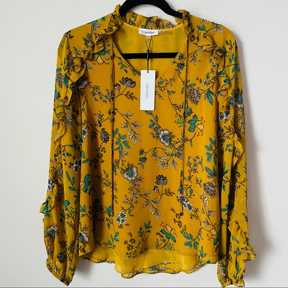 Calvin Klein Blouse Size M